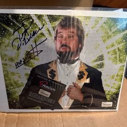 WWF Million Dollar Man  Signed  Photo 