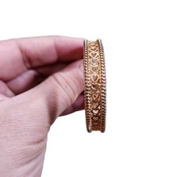 Gold Silver Toned Kids Bangle Bracelet