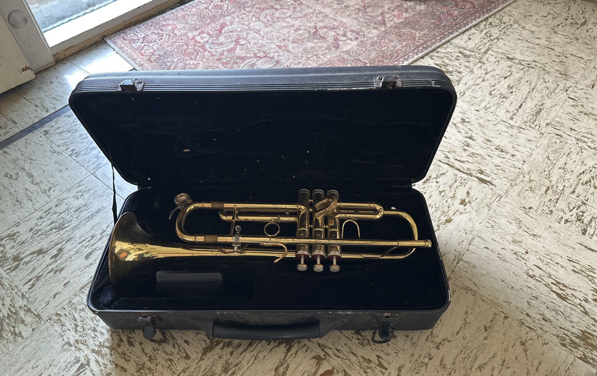 Trumpet With Case, Mouthpiece, Tuner
