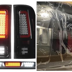 LED Tail Lights & 3rd Third Brake Cargo Lamp for GMC Sierra 1-2013 SLT, WT, SL, SLE, 2 HD 2007-2014 (Only for 3500HD with Single Rear 