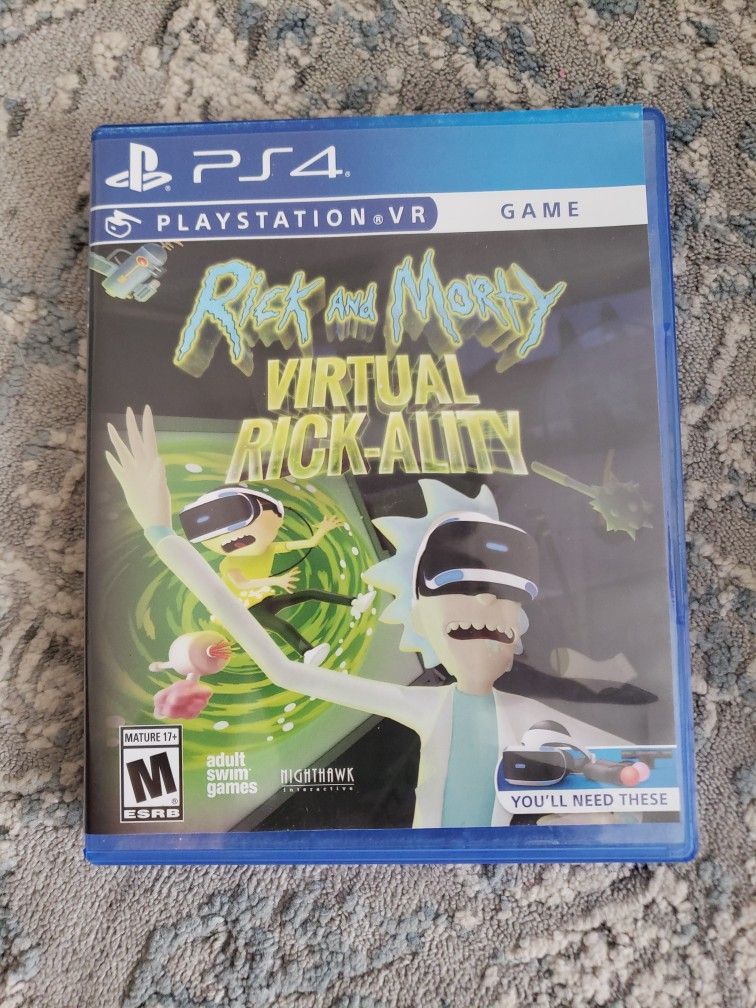 Playstation Game VR PS5 PS4 - Rick And Morty Virtual Rick-ality