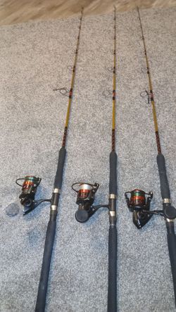 3 New Penn Fierce lV 5000 on New Tiger Elite Jigging 6'6 ugly stick rods