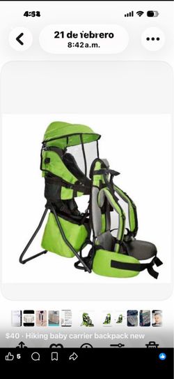 Hiking backpack with baby carrier