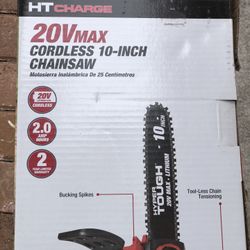 Hyper Tough 20V HT Charge Cordless 10 inch Auto-Oiling Chainsaw HT19-401-003-11