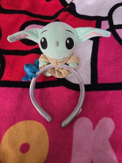 Disney Parks Star Wars The Mandalorian Grogu and Frog Headband