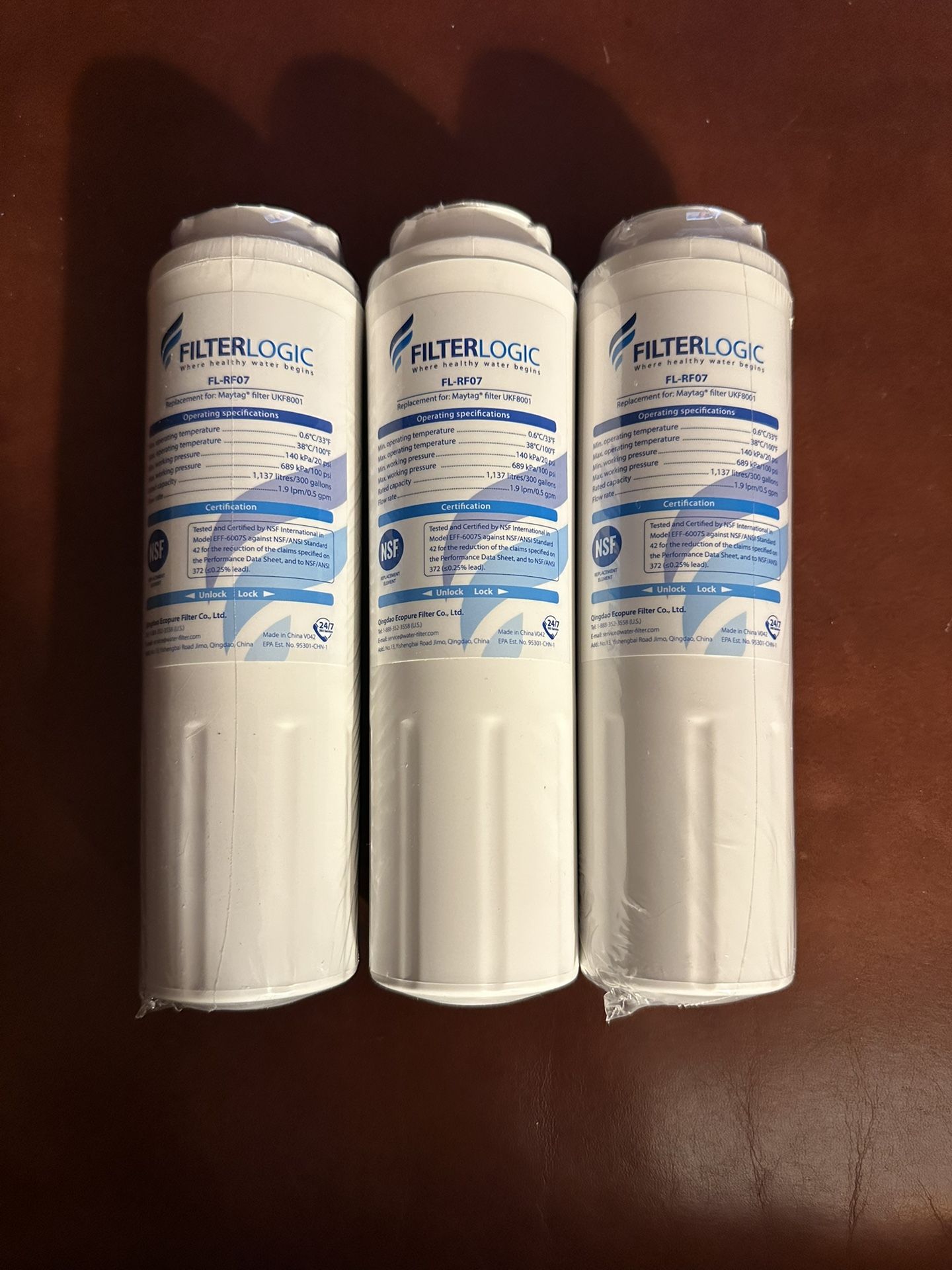 NEW - FilterLogic - Refrigerator Water Filters