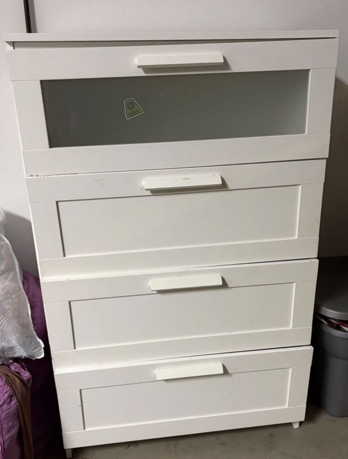 White 4-Drawer Dresser