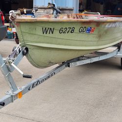 Little Fishing Boat And Trailer