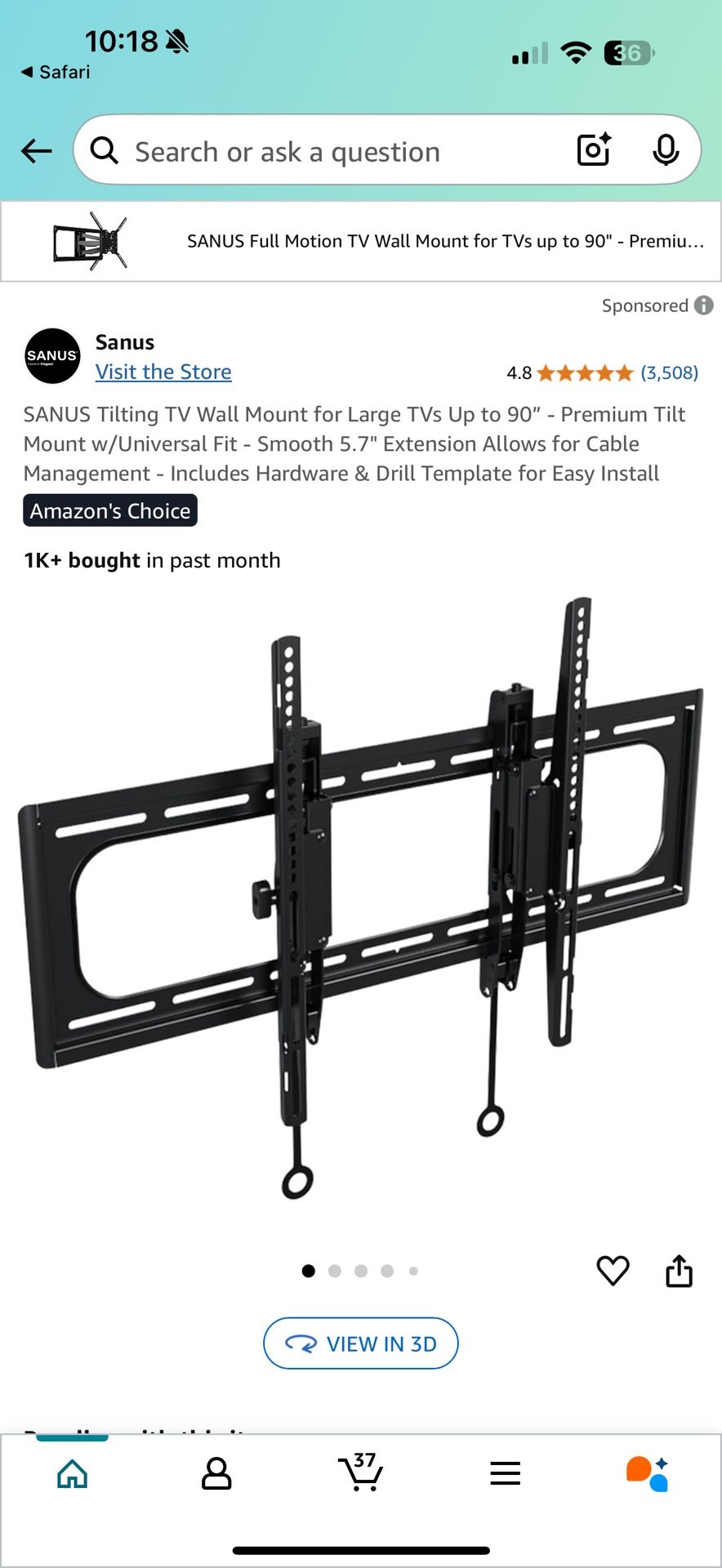 Sanus TV Wall Mount (Large)