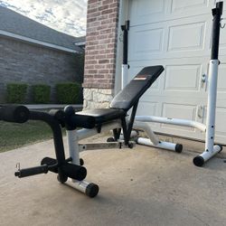 Weight Bench And Rack