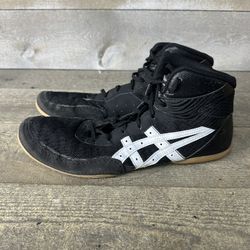 ASICS Matflex 7 Wrestling Shoes Men 10 Black Synthetic Performance 1081A051