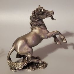 Vintage Hudson Pewter Horse Collectible Sculpture 