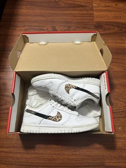 Nike Dunk SE Low Primal White Leopard Animal Print 