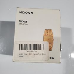 Nixon The Ticket Gold/Gold Dial, Factory New