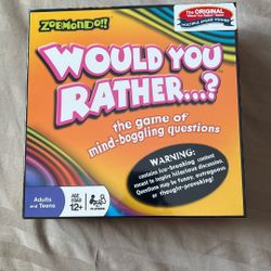 Brand New And Sealed Would You Rather? Board game 