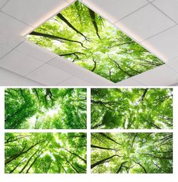 4-Pack Magnetic Fluorescent Light Covers for Ceiling Lights4x2 ft ceiling light coverLED Lighting Fixtures - Decorating Classrooms/Homes/Offices/Hospi