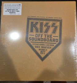 KISS's "Off The Soundboard: Live In Des Moines 1977" [2-LP Vinyl Set]. SEALED