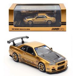 Inno64 1:64 Nissan Skyline GT-R R34 Gold Top Secret