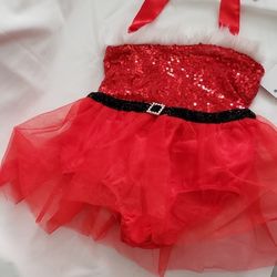 Infant Baby Santa Holiday Dress