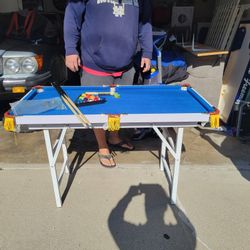 Mini Pool Table 4 Feet By 2 Feet 