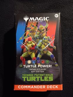 Brand new magic the gathering teenage mutant Ninja turtle Commander pack