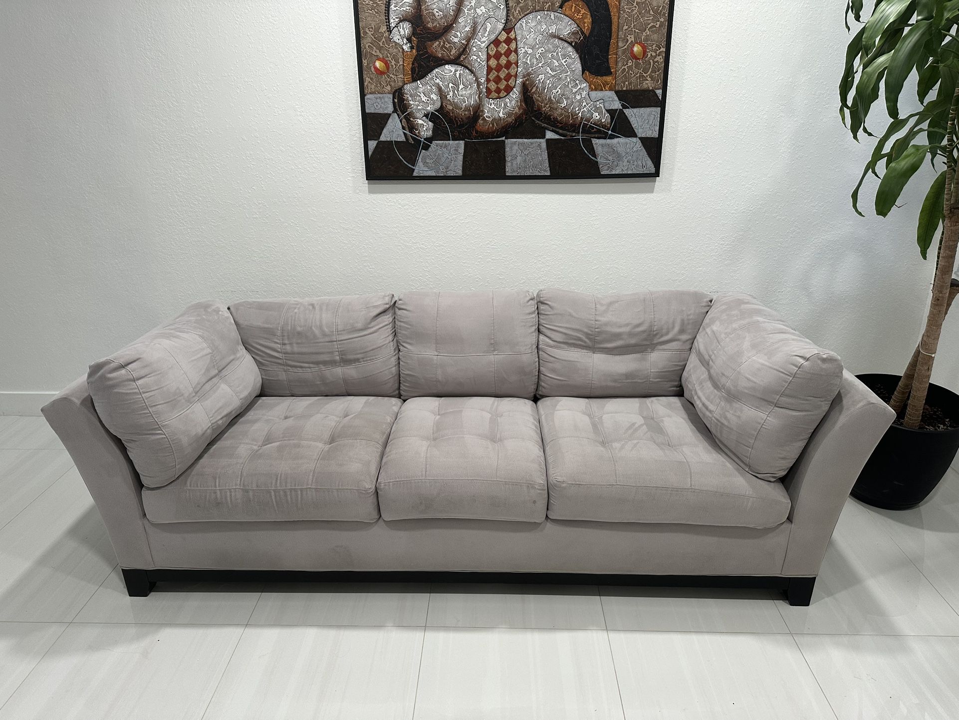 Modern Grey Couch Cindy Crawford Edition