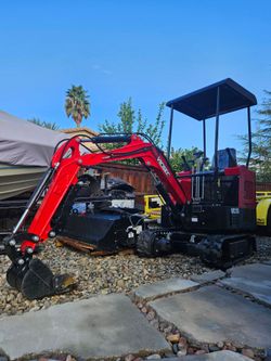 Mini-Ex, Excavator, 39" wide, Backyard