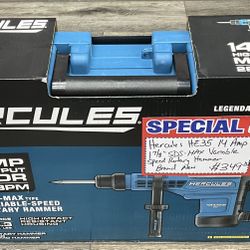 Hercules HE35 14 Amp 1 7/8” SDS-MAX  Variable Speed Rotary Hammer Brand New 