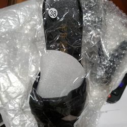 Black High Heel Shoes 4"