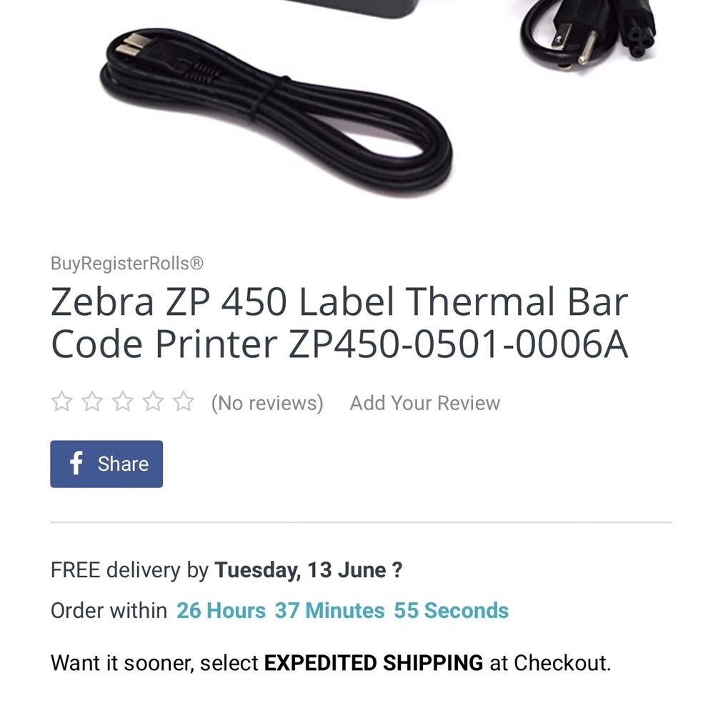 Zebra ZP 450 Label Thermal Bar Code Printer ZP(contact info removed)-0006A  for Sale in Orange, CA OfferUp