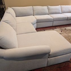 5 Piece Linen Sectional 