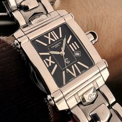 Swiss Charriol Colvmbvs Stainless Steel Watch – 45mm x 34mm. Sapphire crystals.  Elegant Charriol Colvmbvs by the renowned Swiss brand Charriol. • Swi