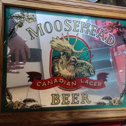 Moosehead Beer Mirror Sign