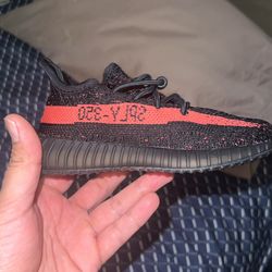 INFANT Yeezy 350 V2 Black/Red/Black