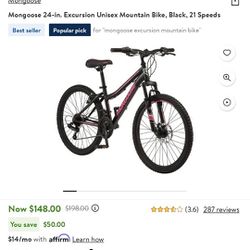 Mongoose Unisex Mountain Bike