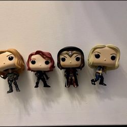 Funko POP! Marvel: Captain America BLACK WIDOW Wonder Woman Captain Marvel Lot