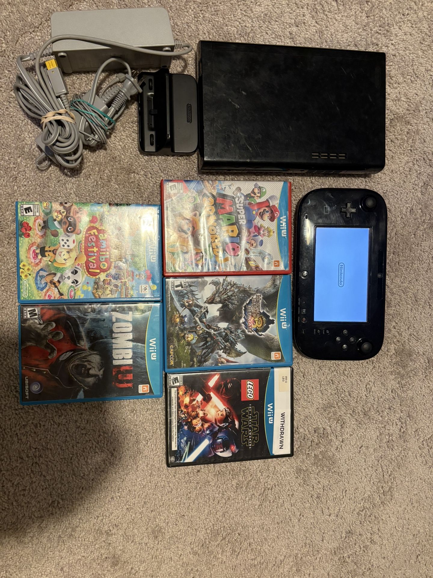 Nintendo Wii U + 5 Games (hablo Espanol)
