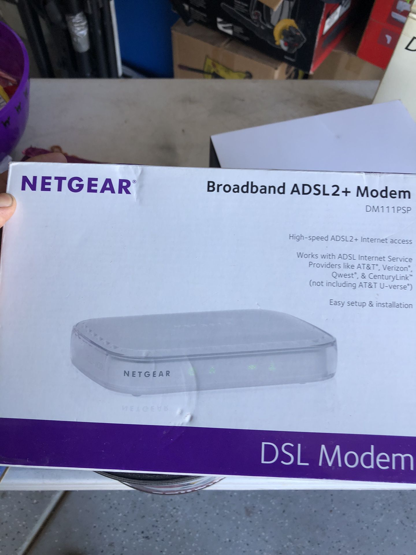 Hub And DSL Modem 