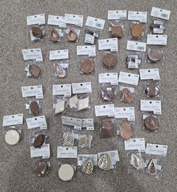 Lot Of 32 Wood Earrings Blanks Brand New