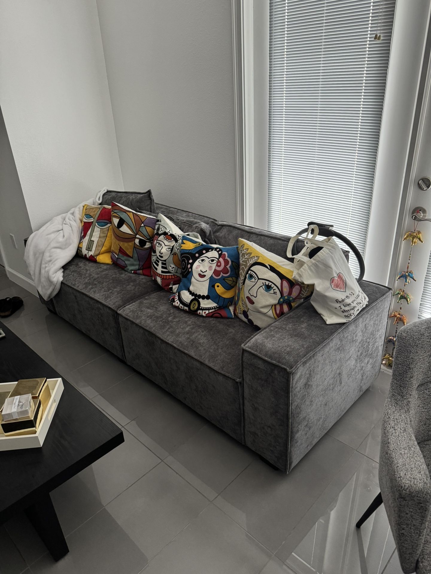 Gray Couch Barely Used