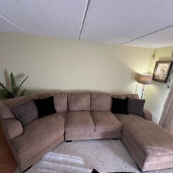 Large Beige/Brown Couch