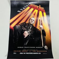 A WORKING MAN B&B Theaters Original Movie Theater Promo Poster 12 x 18 NEW