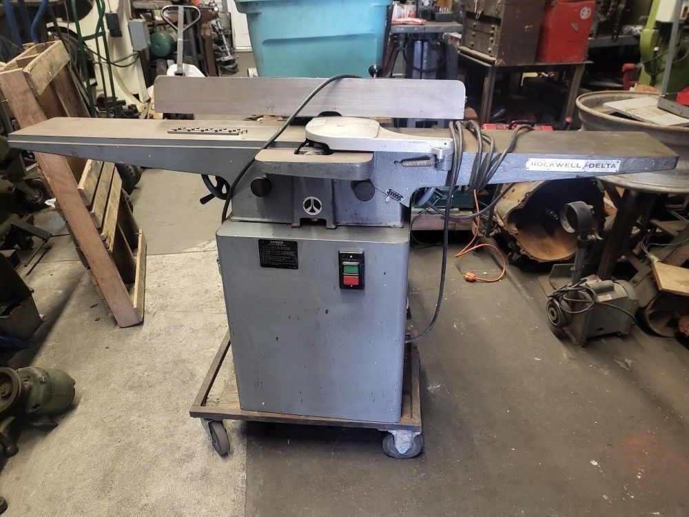 Delta / Rockwell 8" Jointer With Original Enclosed Stand Tool Wood Tools