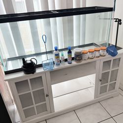 48 Inch water Fish Tank + Fish Food And Accessories No Furniture