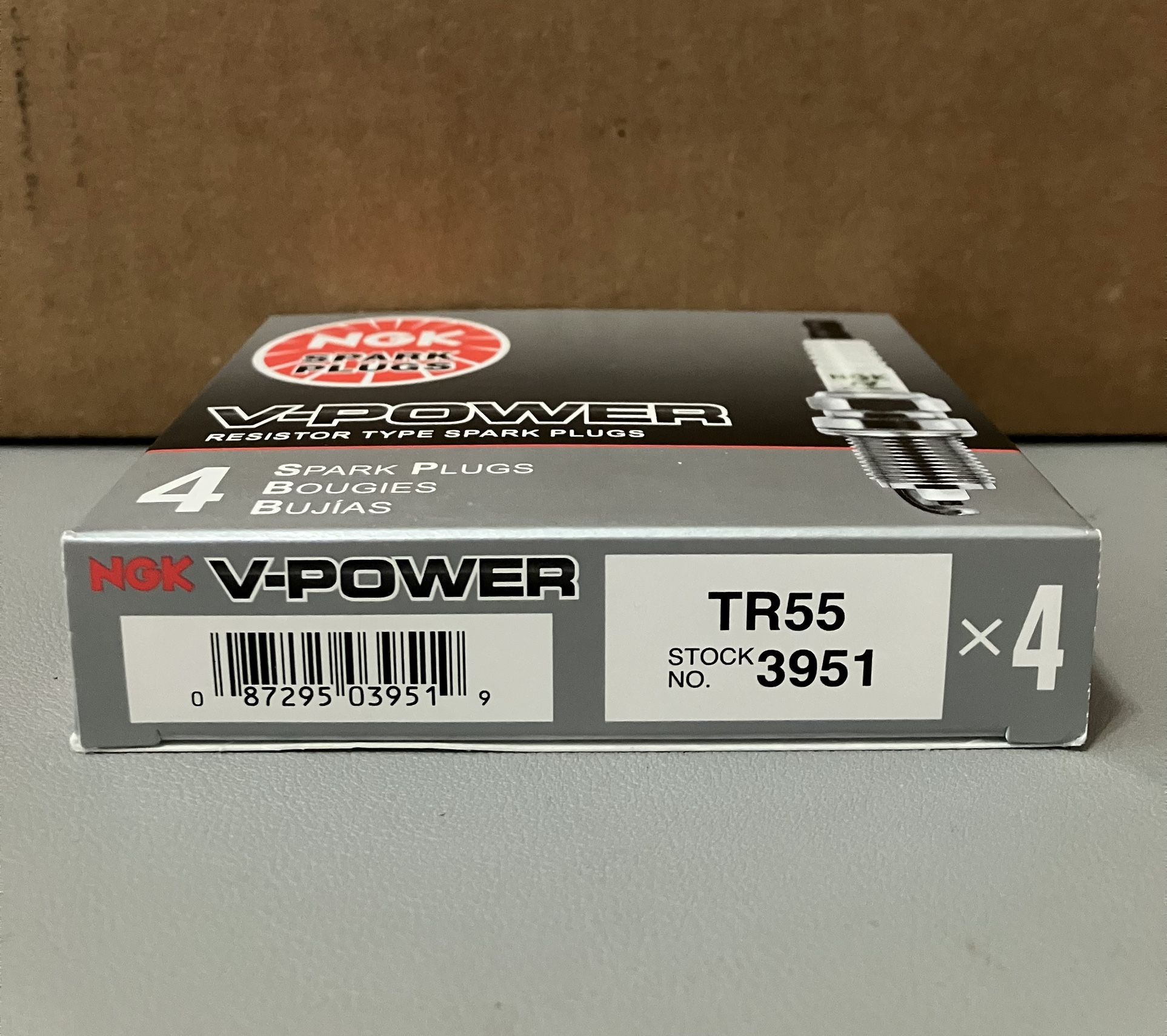 3951 TR55 NGK V-Power Spark Plugs - 4 Pack