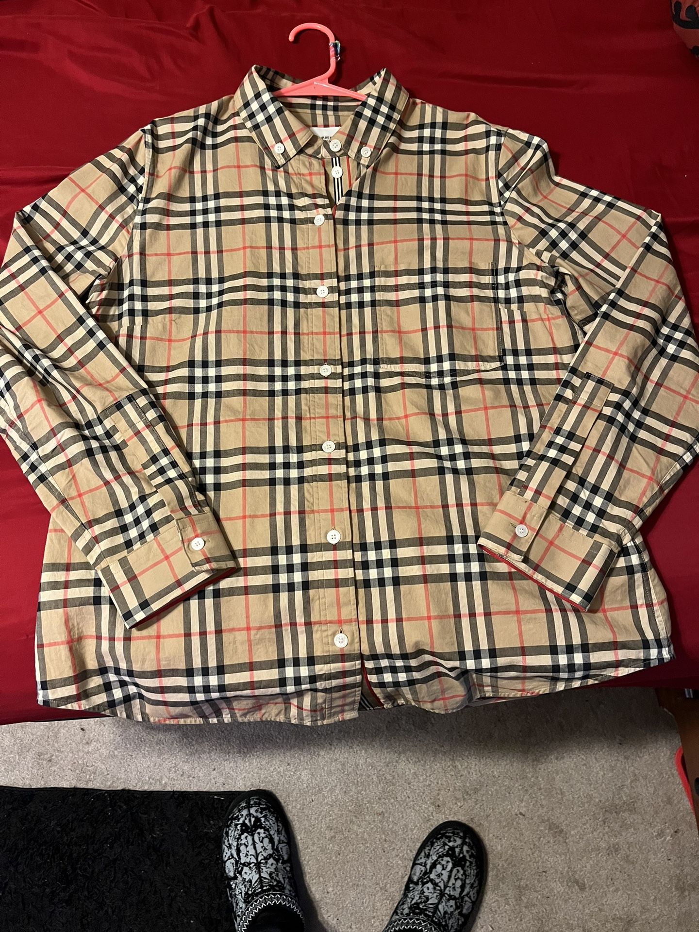 burberry button up 