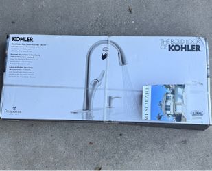 Brand New KOHLER Touchless Pull-Down Kitchen Faucet with Response Technology and Soap Dispenser