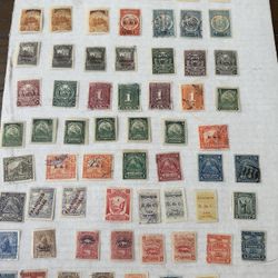 Large Lot Of 105 Stamps From Nicaragua Old Group 