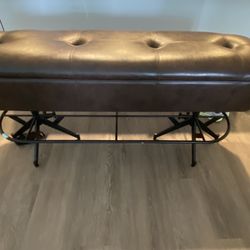 Two Bench Seats Brown