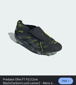 Predator Elite FT FG ‘Black/Carbon/Lucid lemon